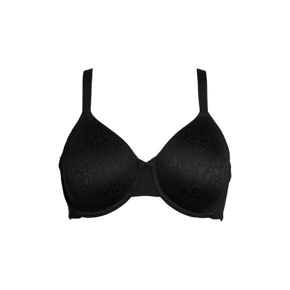 🆕WACOAL Inside Job Full Unpadded Underwire Bra 36DDD Black #855345 - Picture 4 of 8